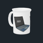 Laptop cartoon illustration  beverage pitcher<br><div class="desc">Laptop cartoon illustration</div>