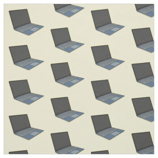 Laptop cartoon illustration  fabric