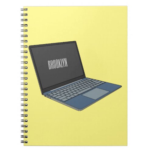 Laptop cartoon illustration  notebook