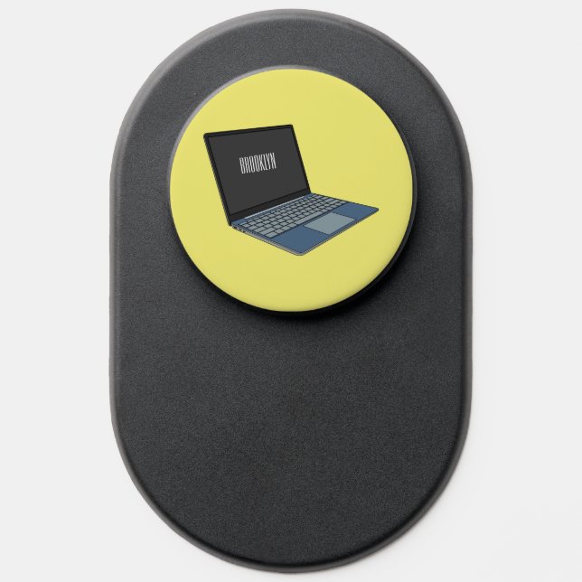 Laptop cartoon illustration  PopSocket (Popsocket)