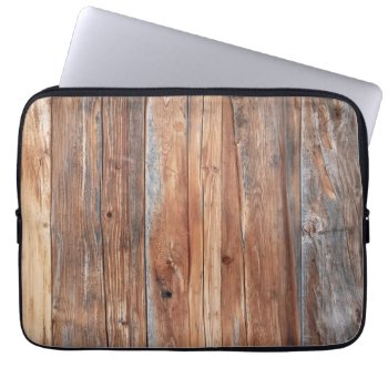 Laptop Case Wood Retro by JiSign at Zazzle