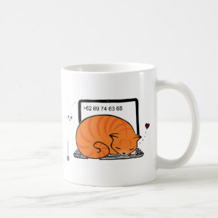 Laptop Cat Bed (Orange Tabby) Coffee Mug