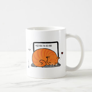 Laptop Cat Bed (Orange Tabby) Coffee Mug