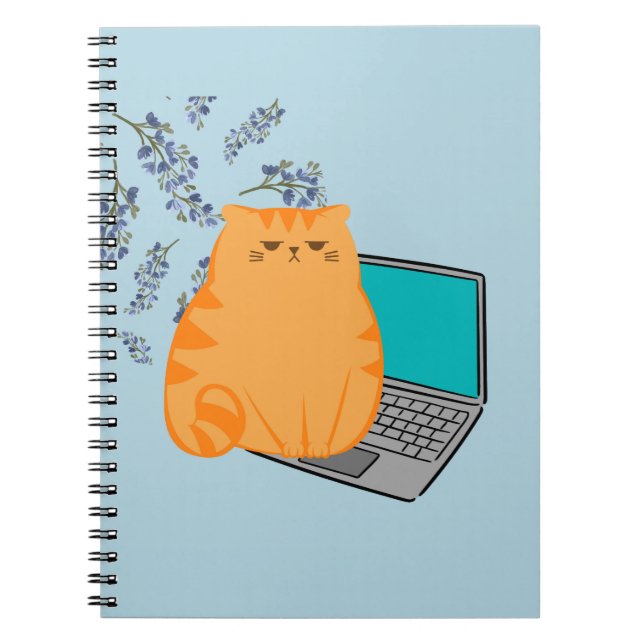  Laptop Cat Notebook (Front)