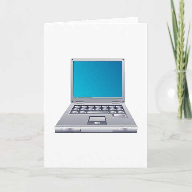 Laptop Computer Card (Front)