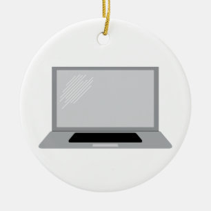 Laptop Computer Ceramic Ornament