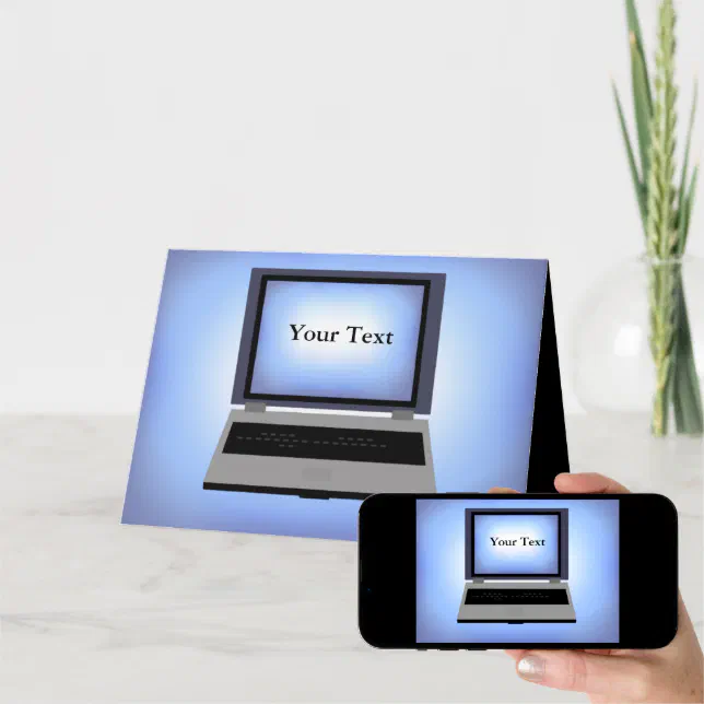 Laptop Computer Greeting Card Zazzle