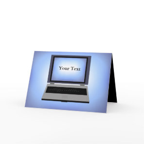 Laptop Computer Greeting Card