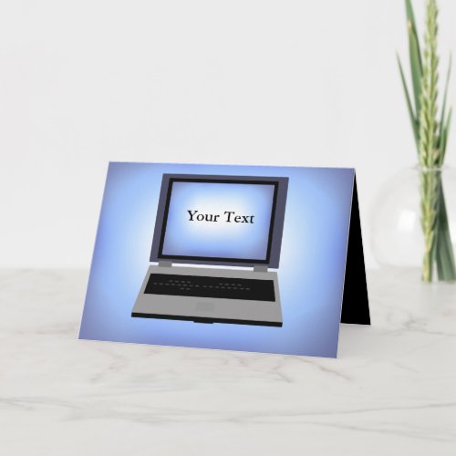 Laptop Computer Greeting Card