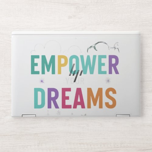 Laptop covered design Empower and Dream HP Laptop Skin