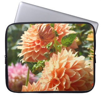 Laptop Electronics bags custom Dahlia Flowers