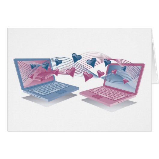 Laptop Love Cards (Front Horizontal)
