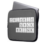 Periodic Table Writer  Laptop/netbook Sleeves Laptop Sleeve Hoesjes