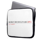 Rodney Boi Boulevard  Laptop/netbook Sleeves Laptop Sleeves