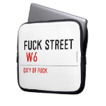 FUCK street   Laptop/netbook Sleeves Laptop Sleeves