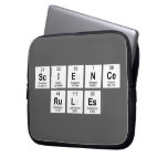 science
 rules  Laptop/netbook Sleeves Laptop Sleeves
