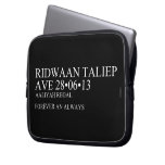 Ridwaan TaLiEp Ave  Laptop/netbook Sleeves Laptop Sleeves