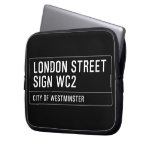 LONDON STREET SIGN  Laptop/netbook Sleeves Laptop Sleeves