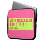miley micklesson bond street  Laptop/netbook Sleeves Laptop Sleeves