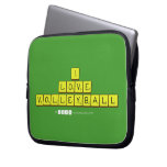 i
 love
 volleyball  Laptop/netbook Sleeves Laptop Sleeves