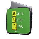 Game Letter Tiles  Laptop/netbook Sleeves Laptop Sleeves
