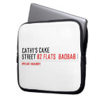 Cathy's Cake Street  Laptop/netbook Sleeves Laptop Sleeves