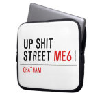 Up Shit Street  Laptop/netbook Sleeves Laptop Sleeves