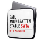 earl mountbatten statue  Laptop/netbook Sleeves Laptop Sleeves