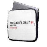 Karla Croft Street  Laptop/netbook Sleeves Laptop Sleeves