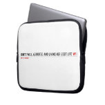 Quite well adjusted and living her best life  Laptop/netbook Sleeves Laptop Sleeves