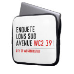 enquete  lons sud  avenue  Laptop/netbook Sleeves Laptop Sleeves