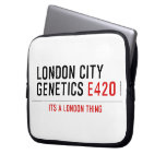 LONDON CITY  GENETICS  Laptop/netbook Sleeves Laptop Sleeves