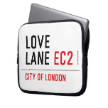 Love lane  Laptop/netbook Sleeves Laptop Sleeves