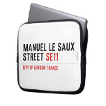 Manuel le Saux Street  Laptop/netbook Sleeves Laptop Sleeves