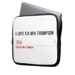 I LOVE KIA MIA THOMPSON    Laptop/netbook Sleeves Laptop Sleeves