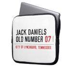 Jack Daniels Old Number  Laptop/netbook Sleeves Laptop Sleeves