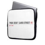 7800 Credit cards street  Laptop/netbook Sleeves Laptop Sleeves