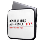 Donna M Jones Ash~Crescent   Laptop/netbook Sleeves Laptop Sleeves