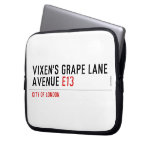 Vixen's Grape Lane  Avenue  Laptop/netbook Sleeves Laptop Sleeves