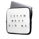 Change 
 Begins 
 With Me  Laptop/netbook Sleeves Laptop Sleeves