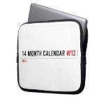 14 month calendar  Laptop/netbook Sleeves Laptop Sleeves