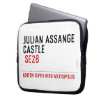 JULIAN ASSANGE CASTLE    Laptop/netbook Sleeves Laptop Sleeves
