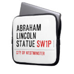 abraham lincoln statue  Laptop/netbook Sleeves Laptop Sleeves