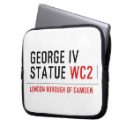 george iv statue  Laptop/netbook Sleeves Laptop Sleeves