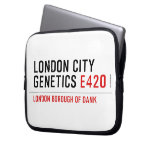 LONDON city genetics  Laptop/netbook Sleeves Laptop Sleeves