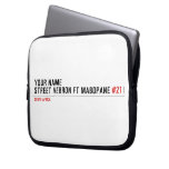 Your Name Street HEBRON ft MABOPANE  Laptop/netbook Sleeves Laptop Sleeves
