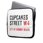cupcakes Street  Laptop/netbook Sleeves Laptop Sleeves