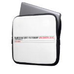 Njabulo and lebo's relationship  Laptop/netbook Sleeves Laptop Sleeves