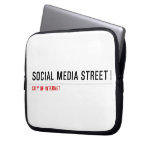Social Media Street  Laptop/netbook Sleeves Laptop Sleeves