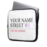 Your Name Street  Laptop/netbook Sleeves Laptop Sleeves